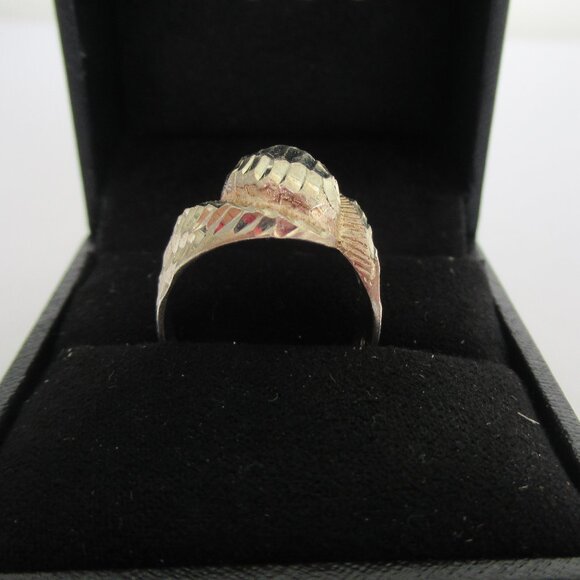 925 Sterling Silver Modernist Ring Size 6.25 Marked - Picture 4 of 9